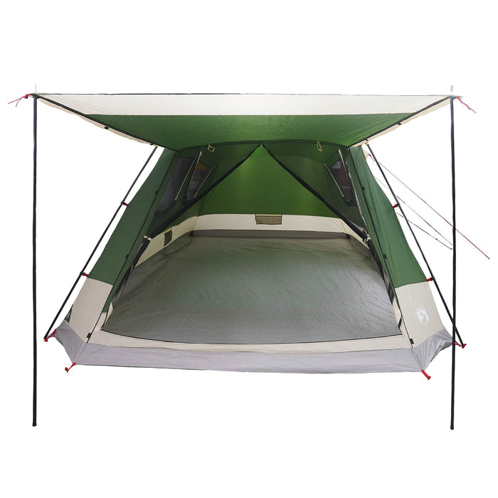 Tent Cabină cu acoperiș Verde 12-Persoane Poliester și oțel WALTI