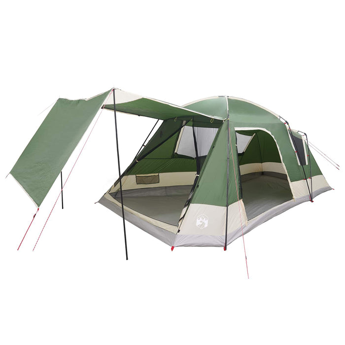 Tent Cabină cu acoperiș Verde 12-Persoane Poliester și oțel WALTI