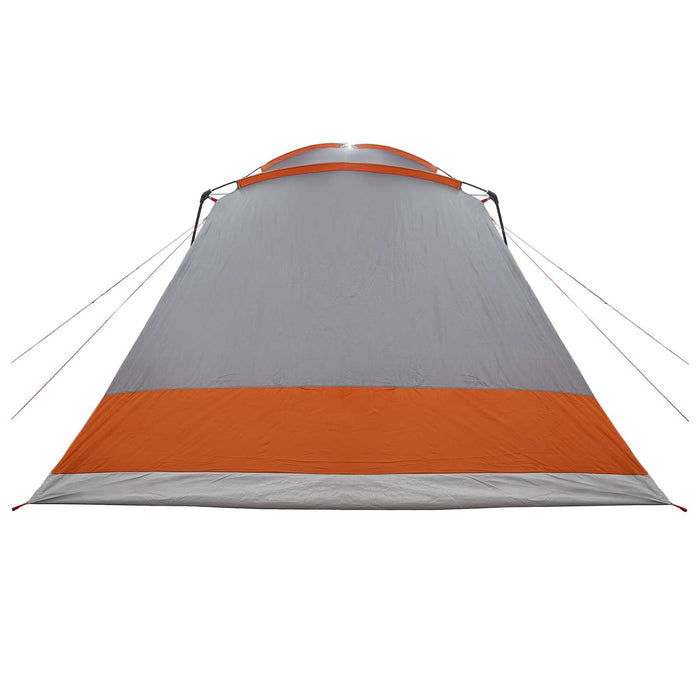 Tent Cabină Gri și Portocalie 12-Persoane Poliester și oțel WALTI