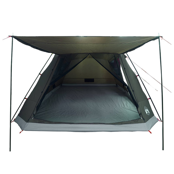 Tent Cabină Verde militar 12-Persoane Poliester și oțel WALTI
