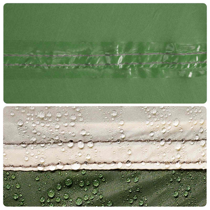 Tent Cabină cu acoperiș Verde 8 persoane Poliester și oțel - WALTI WALTI