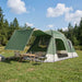 Tent Cabină cu acoperiș Verde 8 persoane Poliester și oțel - WALTI WALTI