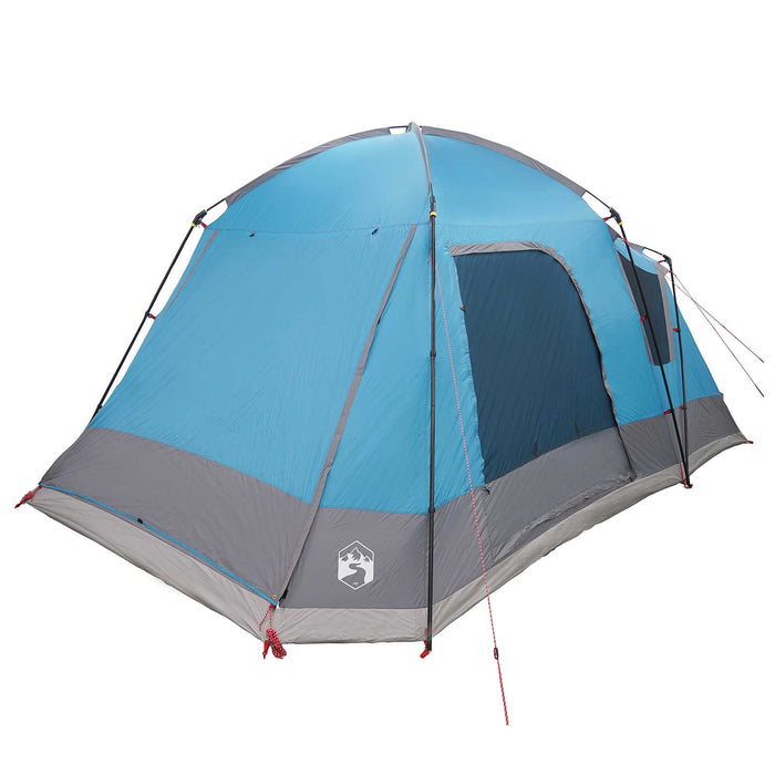 Tent Cabină cu acoperiș albastru 8 persoane Poliester și oțel - WALTI WALTI