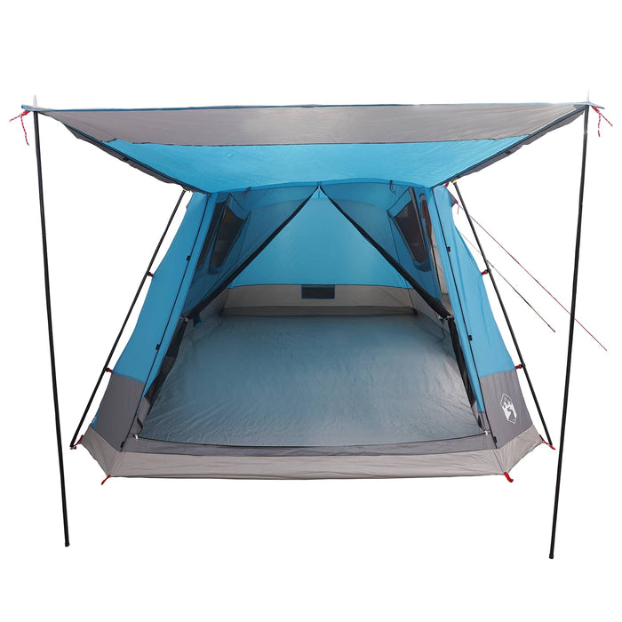 Tent Cabină cu acoperiș albastru 8 persoane Poliester și oțel - WALTI WALTI