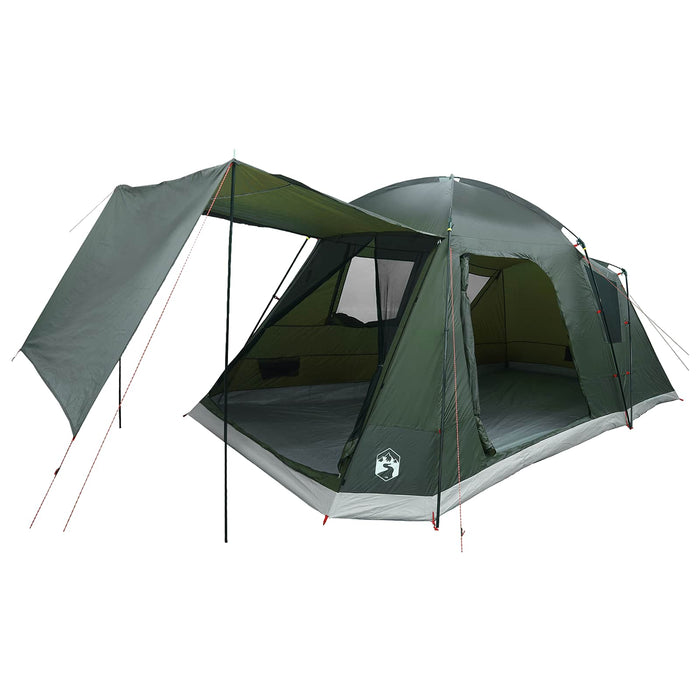 Tent Cabină Verde militar 8 persoane Poliester și oțel WALTI