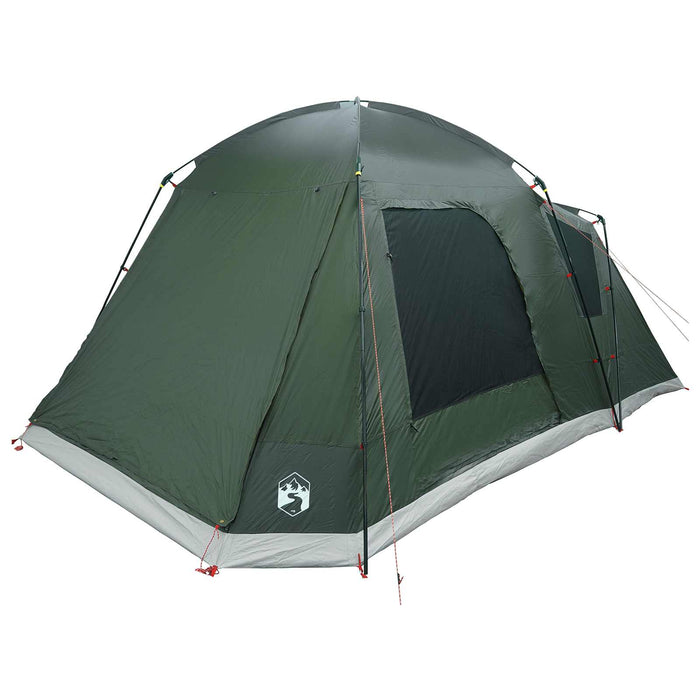 Tent Cabină Verde militar 8 persoane Poliester și oțel WALTI