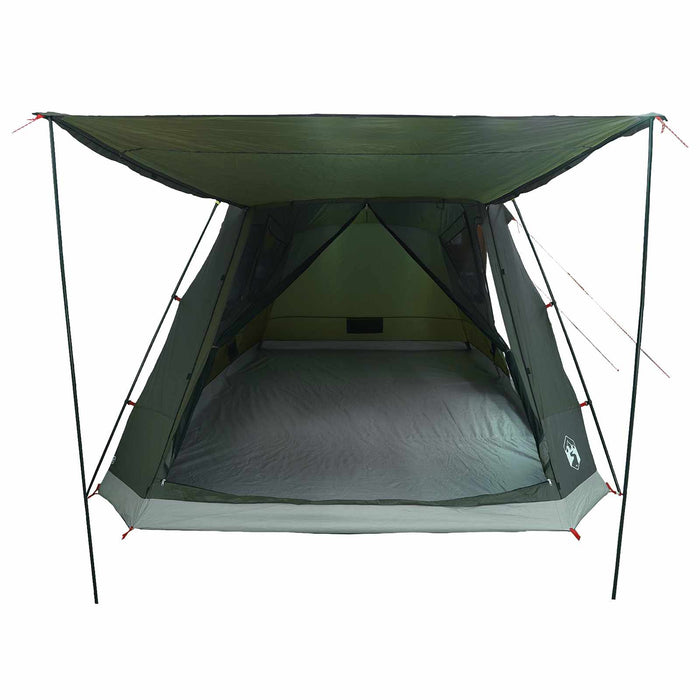 Tent Cabină Verde militar 8 persoane Poliester și oțel WALTI