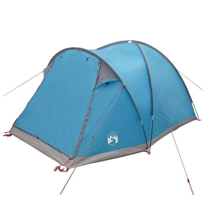 Tent Cabină cu acoperiș albastru 4 persoane Poliester și oțel WALTI