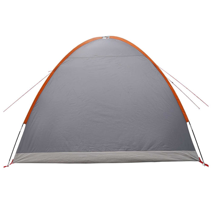 Tent Cabină Gri și Portocalie 4 persoane Poliester și oțel WALTI