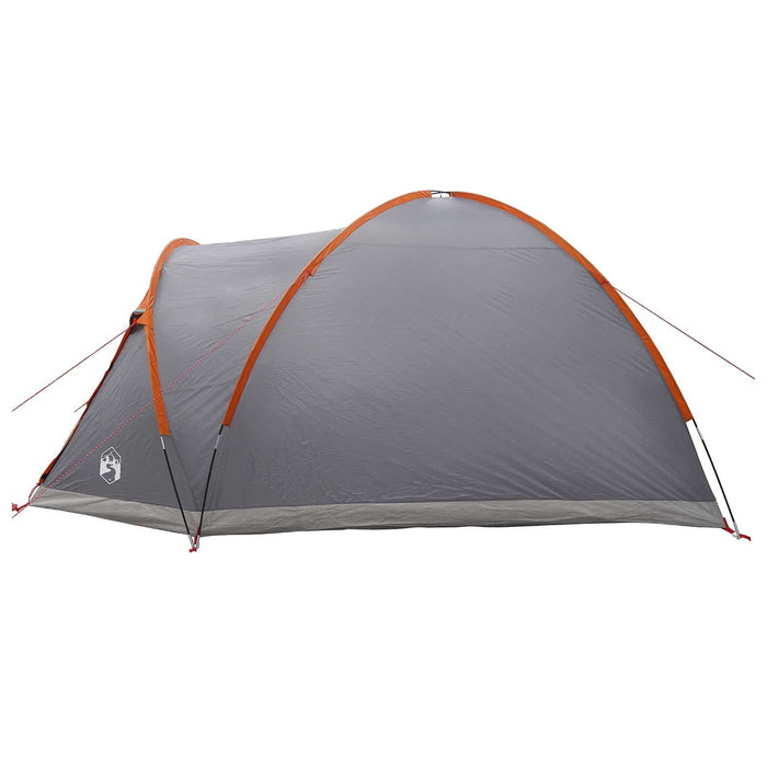 Tent Cabină Gri și Portocalie 4 persoane Poliester și oțel WALTI