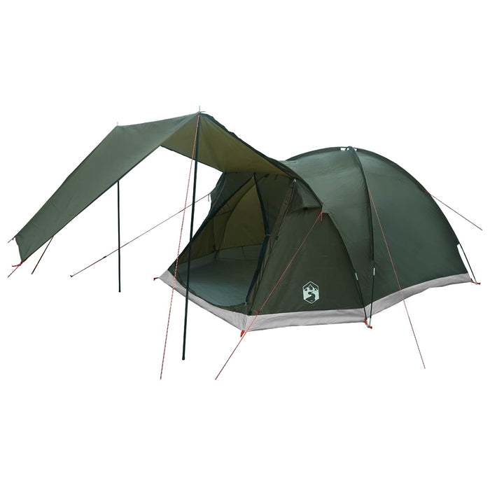 Tent Cabină Verde militar 4 persoane Poliester și oțel WALTI