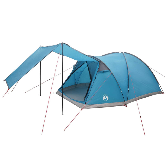 Tent Cabină cu acoperiș albastru 6 persoane Poliester și oțel WALTI