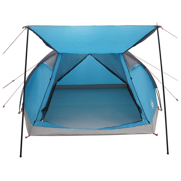 Tent Cabină cu acoperiș albastru 6 persoane Poliester și oțel WALTI