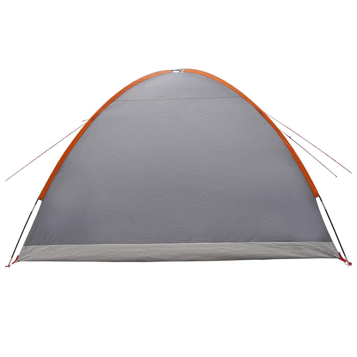 Tent Cabină Gri și Portocalie 6 persoane Poliester și oțel WALTI