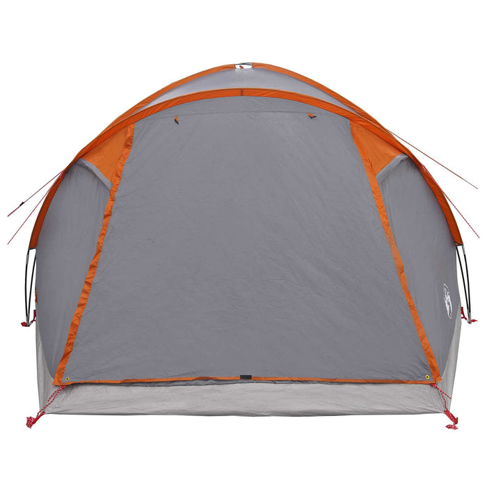 Tent Cabină Gri și Portocalie 6 persoane Poliester și oțel WALTI