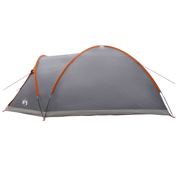 Tent Cabină Gri și Portocalie 6 persoane Poliester și oțel WALTI