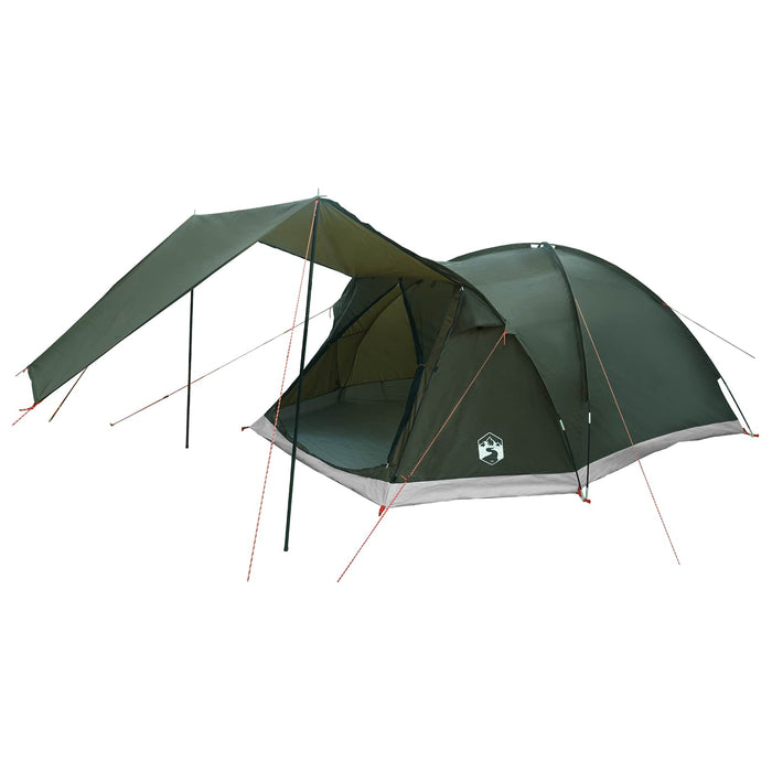 Tent Cabină Verde militar 6 persoane Poliester și oțel WALTI