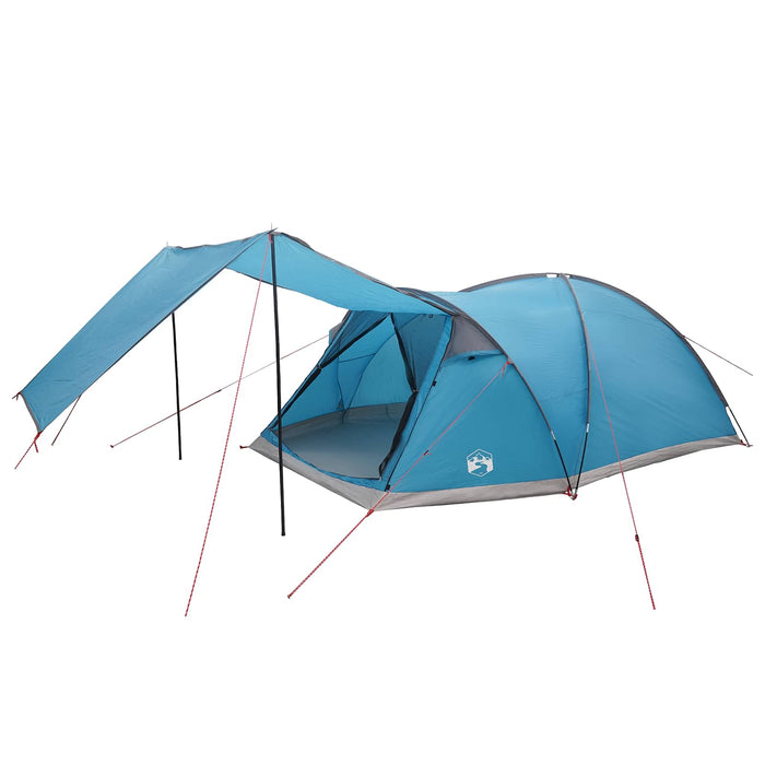 Tent Cabină cu acoperiș albastru 8 persoane Poliester și oțel WALTI