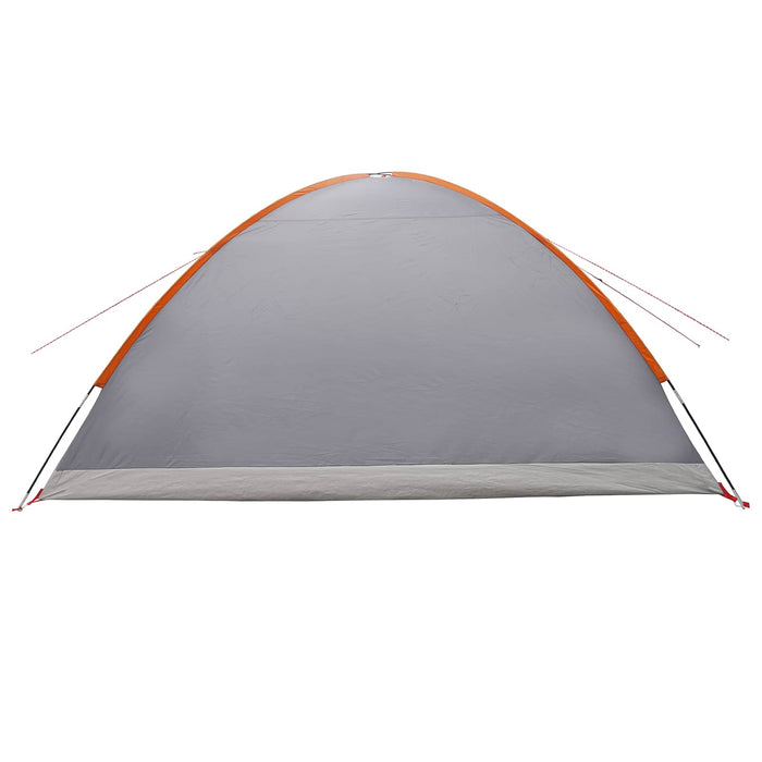 Tent Cabină Gri și Portocalie 8 persoane Poliester și oțel WALTI