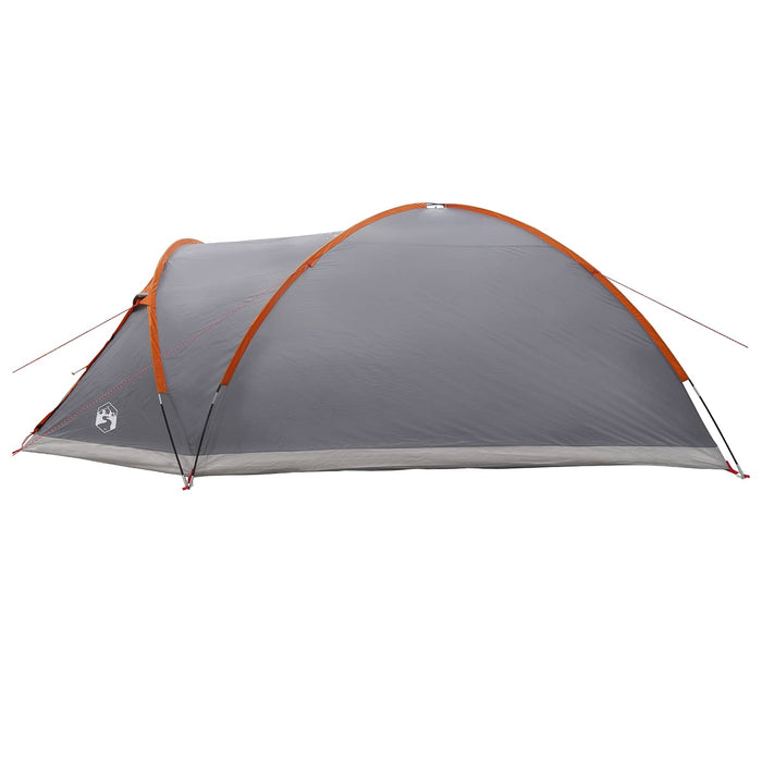 Tent Cabină Gri și Portocalie 8 persoane Poliester și oțel WALTI