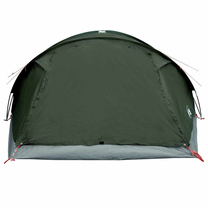 Tent Cabină Verde militar 8 persoane Poliester și oțel WALTI
