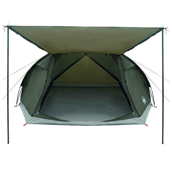 Tent Cabină Verde militar 8 persoane Poliester și oțel WALTI