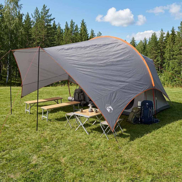 Cort de camping rezistent la apă Gri și Portocalie WALTI