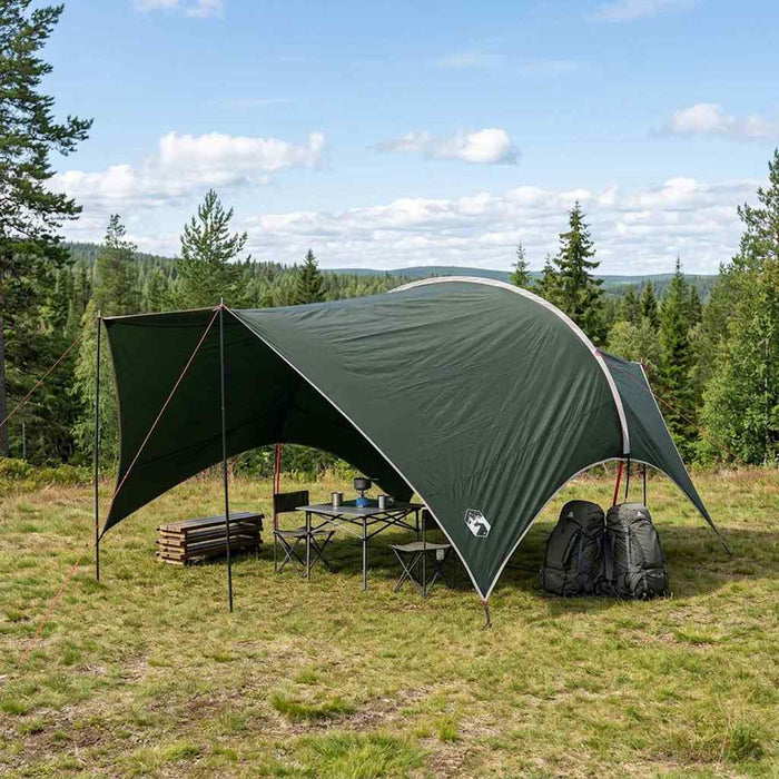Cort de camping rezistent la apă Verde Army 550 x 400 x 230 cm WALTI