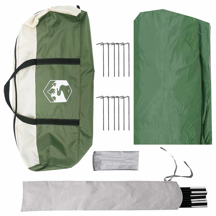 Cort de camping rezistent la apă Verde 690 x 580 x 255 cm WALTI