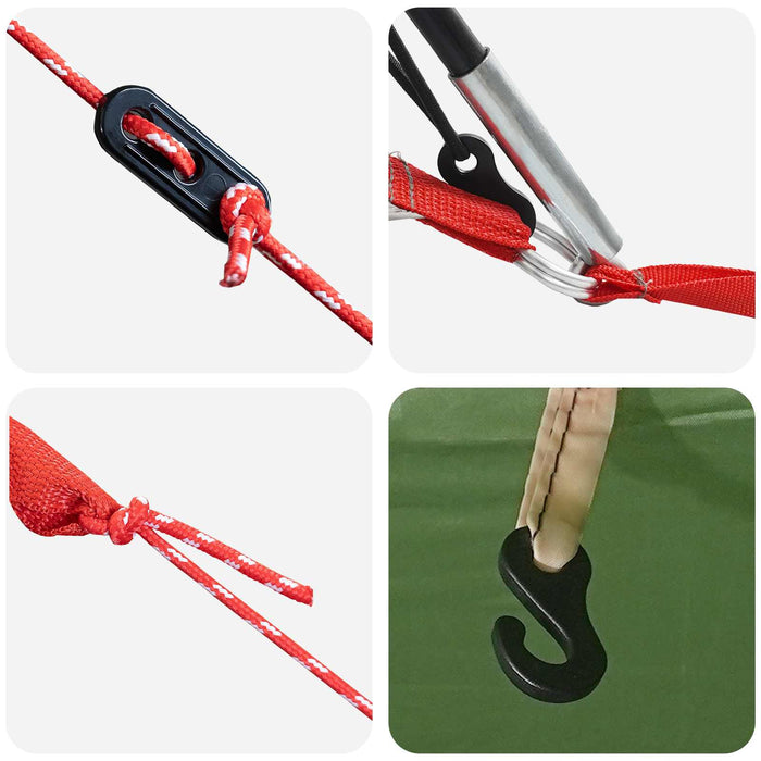 Cort de camping rezistent la apă Verde 690 x 580 x 255 cm WALTI