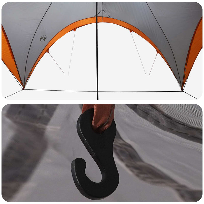 Cort pentru Petreceri Gri și Portocalie 500 x 500 x 350 cm WALTI