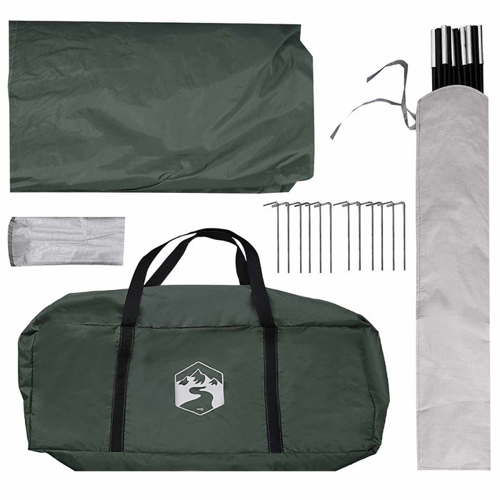 Cort pentru Petreceri Verde militar 500 x 500 x 350 cm WALTI