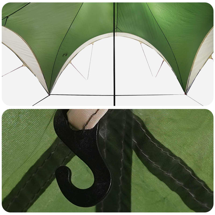 Cort pentru Petreceri cu acoperiș Verde 600 x 600 x 400 cm WALTI
