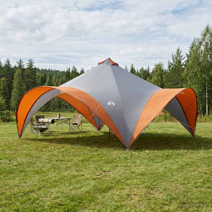 Cort pentru Petreceri Gri și Portocalie 600 x 600 x 400 cm WALTI