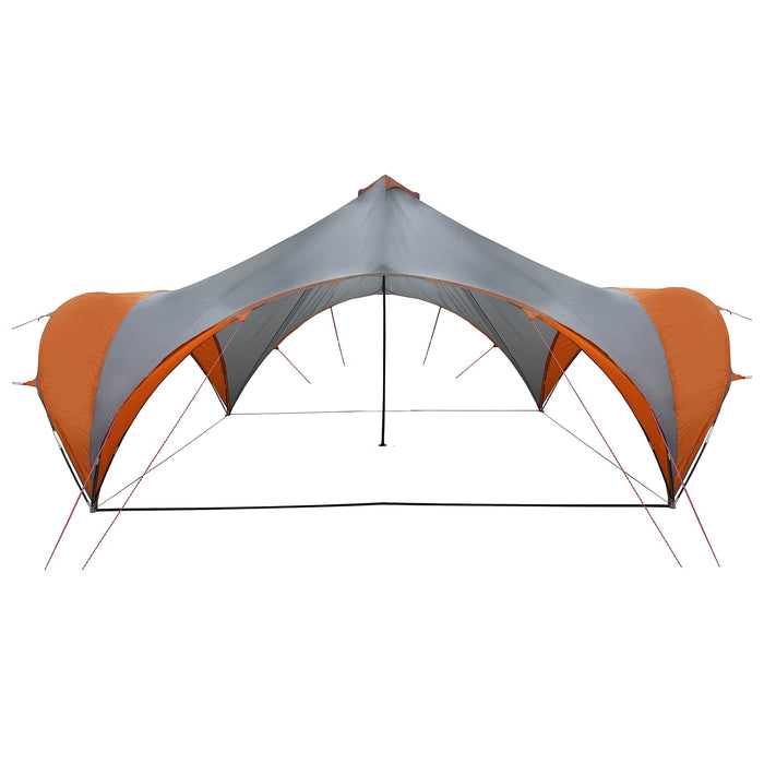 Cort pentru Petreceri Gri și Portocalie 600 x 600 x 400 cm WALTI
