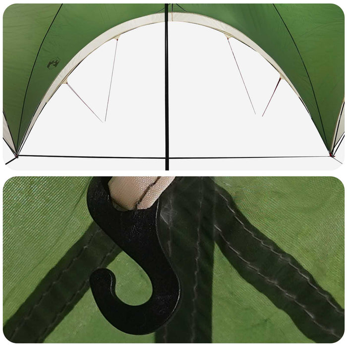 Cort pentru Petreceri cu acoperiș Verde 400 x 400 x 320 cm WALTI