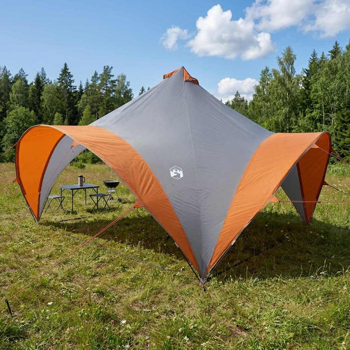 Cort pentru Petreceri Gri și Portocalie 400 x 400 x 320 cm WALTI