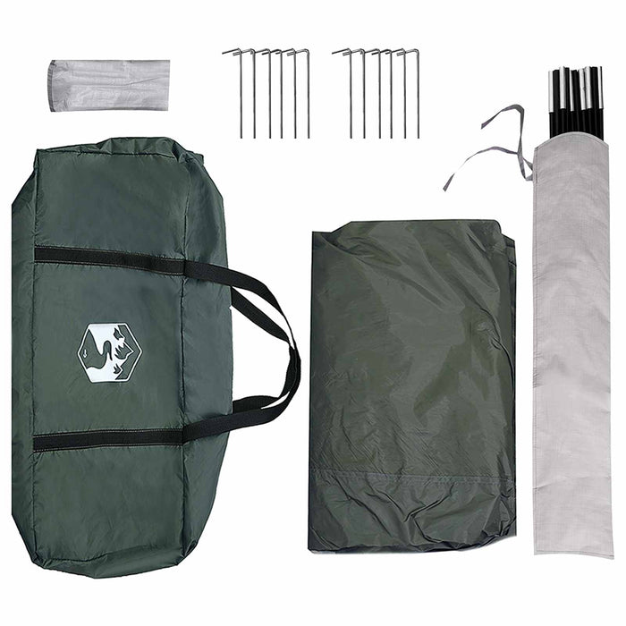 Cort pentru Petreceri Verde militar 400 x 400 x 320 cm WALTI