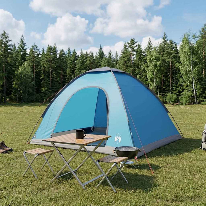 Cort de Camping cu acoperiș albastru 275 x 215 x 125 cm WALTI