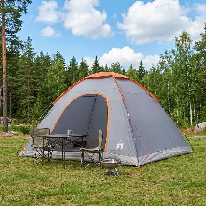 Cort de Camping Gri și Portocalie 335 x 275 x 180 cm WALTI
