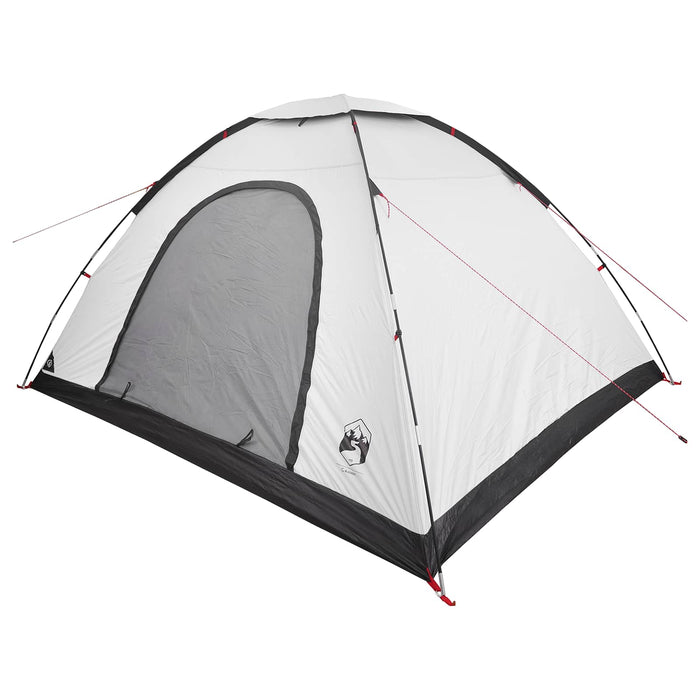 Cort de Camping cu acoperiș Alb Blackout 335 x 275 x 180 cm WALTI