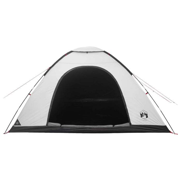 Cort de Camping cu acoperiș Alb Blackout 335 x 275 x 180 cm WALTI
