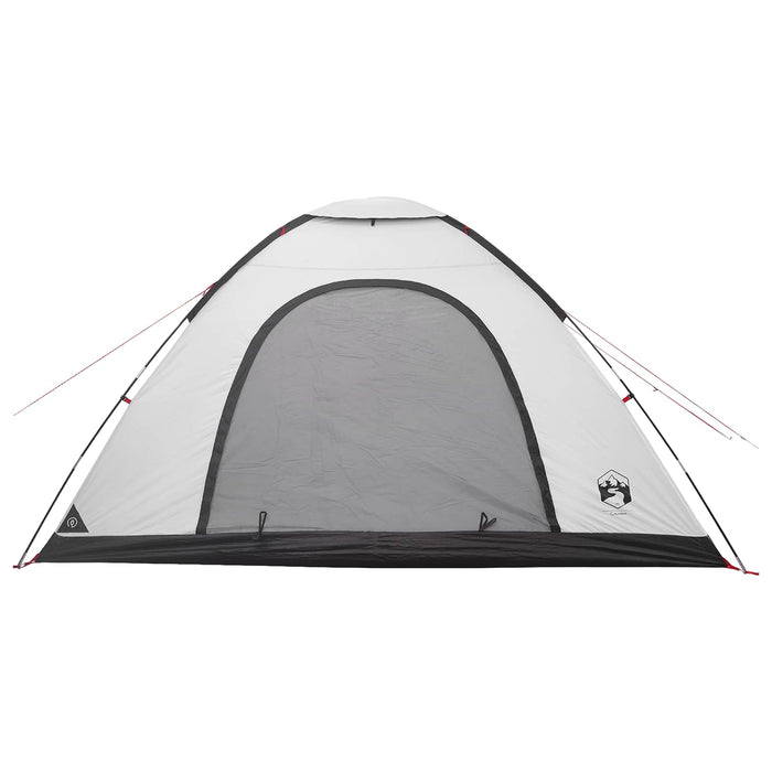 Cort de Camping cu acoperiș Alb Blackout 335 x 275 x 180 cm WALTI