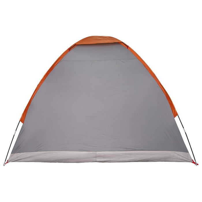 Cort de Camping Gri și Portocalie 2 persoane Poliester și oțel WALTI