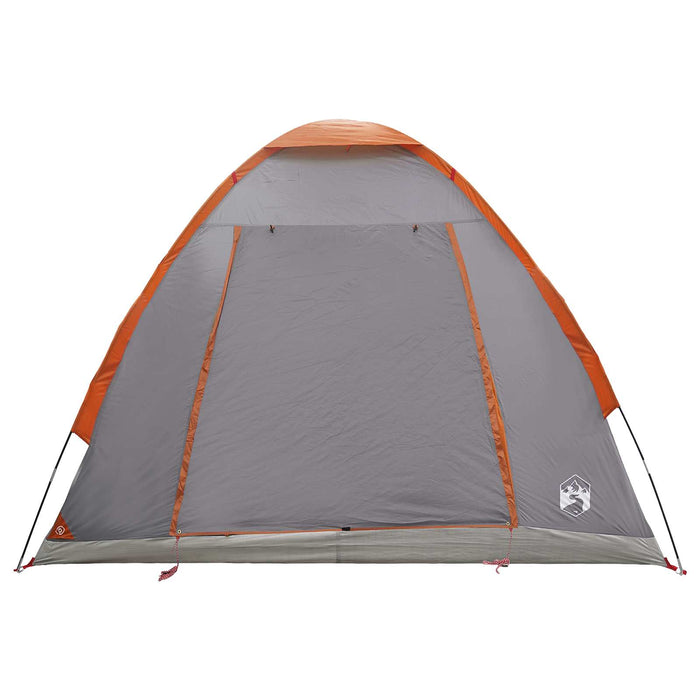 Cort de Camping Gri și Portocalie 2 persoane Poliester și oțel WALTI
