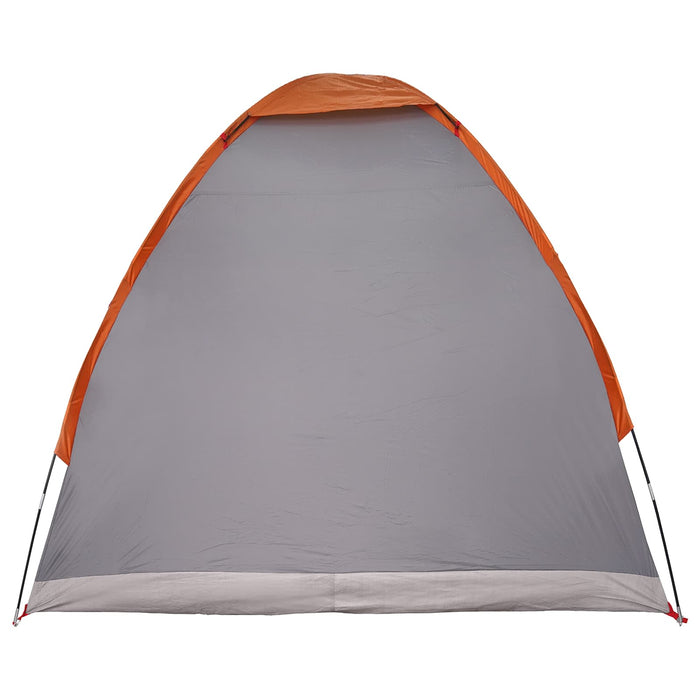 Cort de Camping Gri și Portocalie 2 persoane Poliester și oțel WALTI