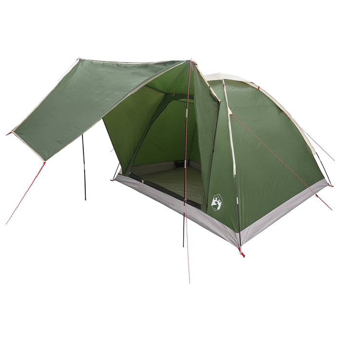 Cort de Camping cu acoperiș Verde 4 persoane Poliester și oțel WALTI