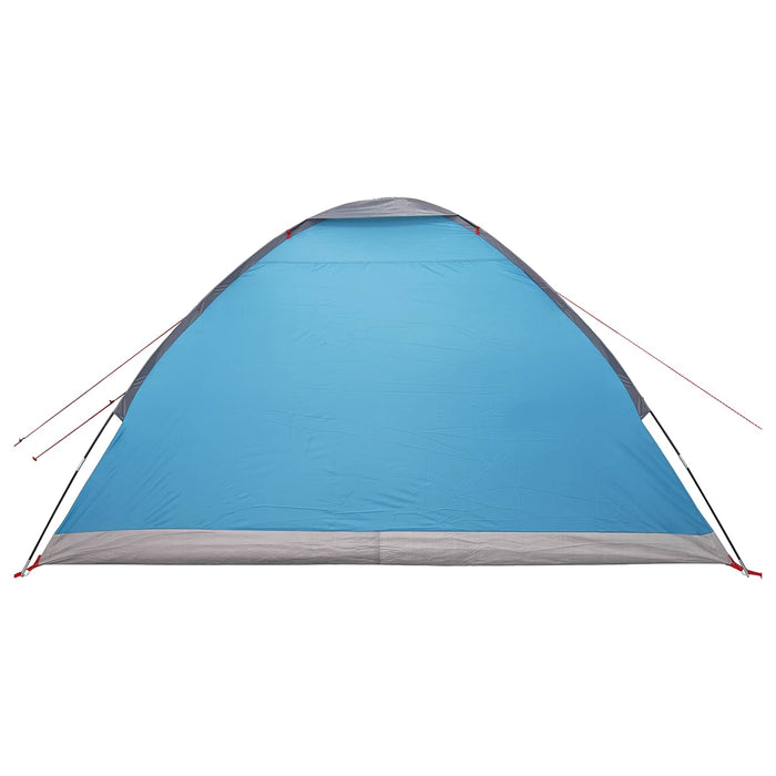 Cort de Camping albastru 4 persoane Poliester și oțel WALTI
