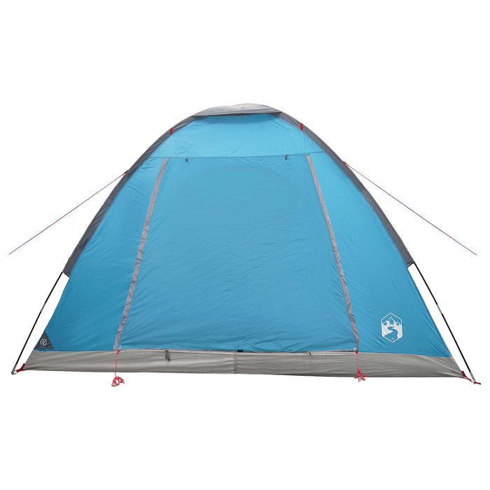 Cort de Camping albastru 4 persoane Poliester și oțel WALTI