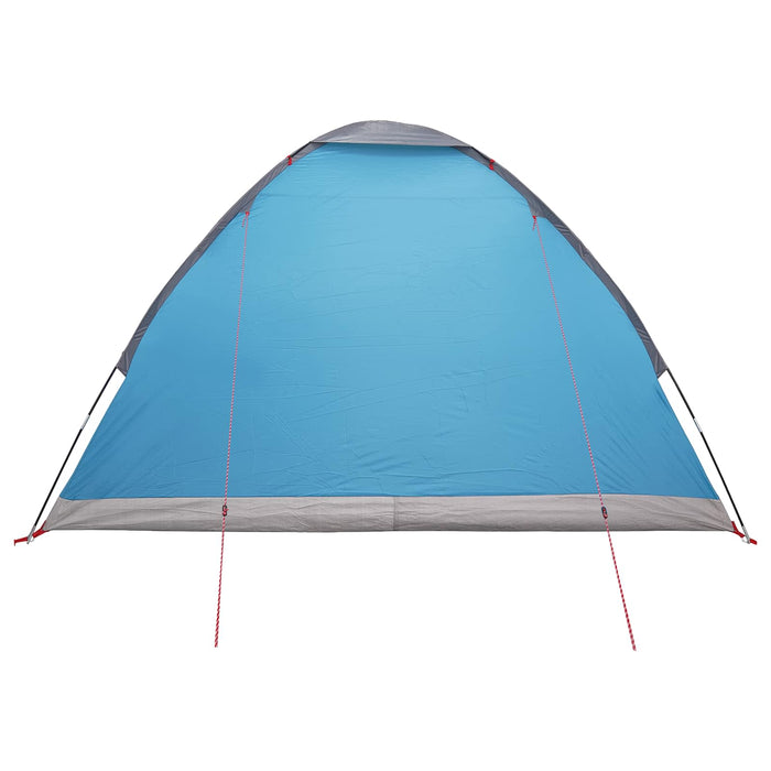 Cort de Camping albastru 4 persoane Poliester și oțel WALTI